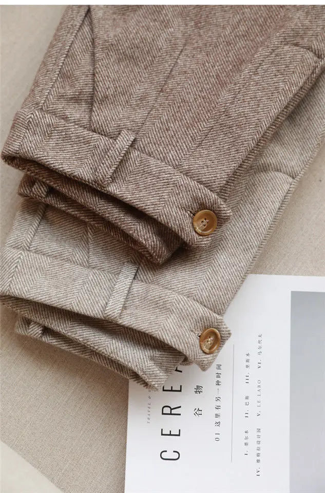 Flora Woolen Pants Womens