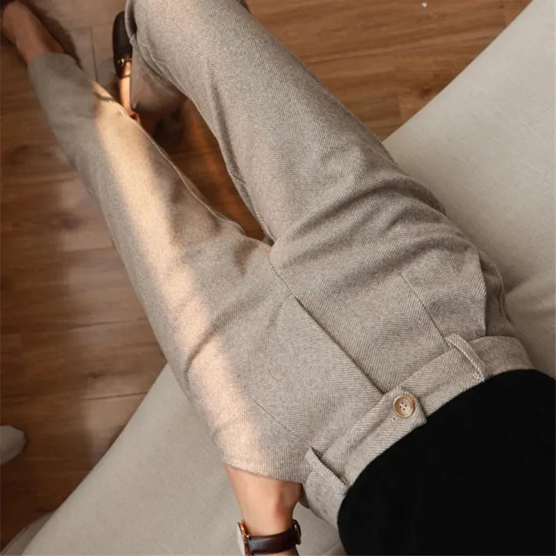 Flora Woolen Pants Womens
