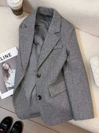 Flora Grey Herringbone pattern