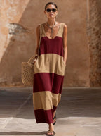 Flora Striped Sleeveless Maxi