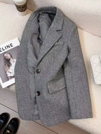 Flora Grey Herringbone pattern