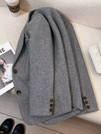 Flora Grey Herringbone pattern