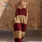 Flora Striped Sleeveless Maxi